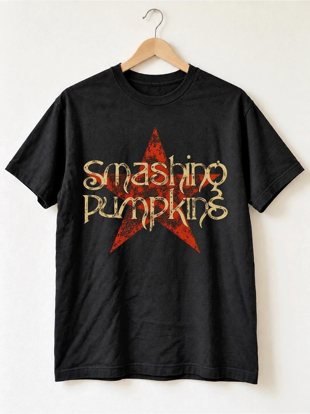 Smashing Pumpkins Red Star Unisex T-shirt 90s Rock Band Graphic Tee